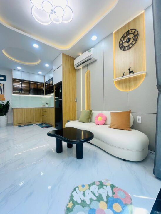 Nhà đẹp 1 trệt 1 lầu, 32m2, 3PN, gần MT Nơ Trang Long – Bình Thạnh, giá hơn 4 tỷ