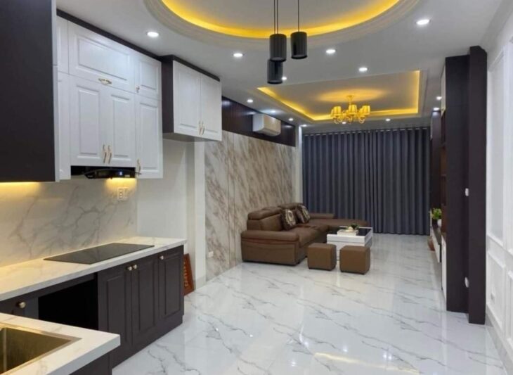 Nhà mặt đường Thanh Đàm 51m x6T, thang máy, kinh doanh đỉnh. Giá 17.4 tỷ