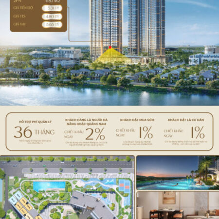 Độc quyền quỹ căn Hướng Nam 06,07 dự án Masteri Rivera Đà Nẵng