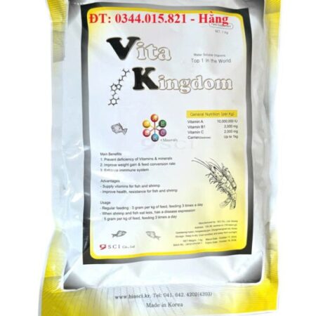 Vitamin tổng hợp Vitakingdom, tăng sức đề kháng, bổ sung khoáng cho vật nuôi Vitamin tổng hợp Vitakingdom, tăng sức đề kháng, bổ sung khoáng cho vật nuôi