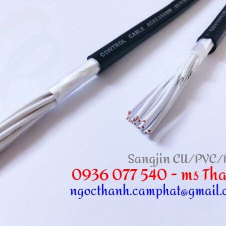 Cáp điều khiển Sangjin 8 x 1.5 mm2 – Cáp Sang Jin không lưới chống nhiễu Cu/PVC/PVC
