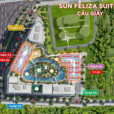 Bán căn 2PN Sun cầu Giấy diện tích 95m2 giá ngoại giao