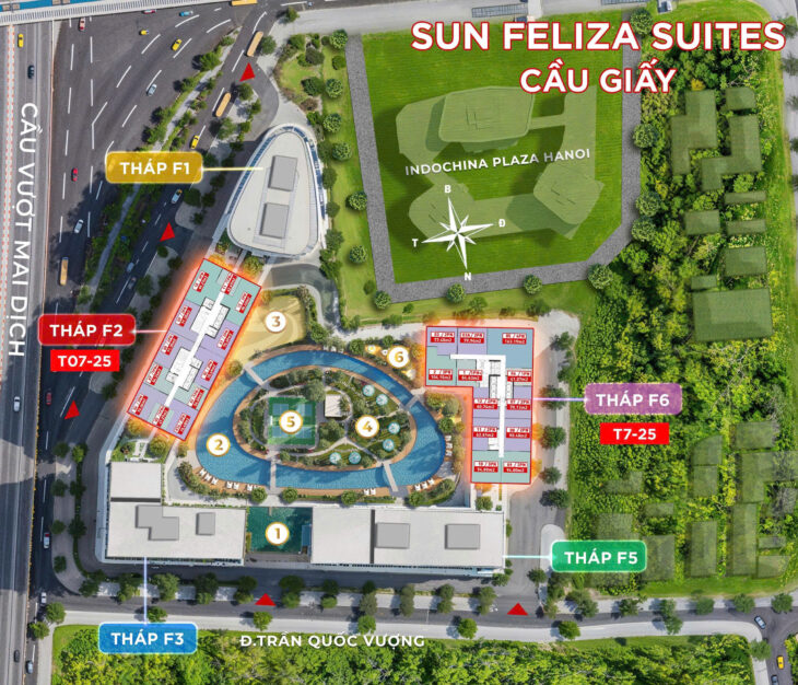 Bán căn 3PN Đông Nam tầng đẹp SUN Feliza Cầu Giấy
