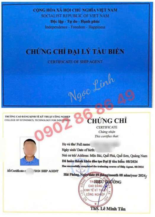 Đào tạo,Cấp chứng chỉ ĐẠI LÝ TÀU BIỂN (Có lớp online)