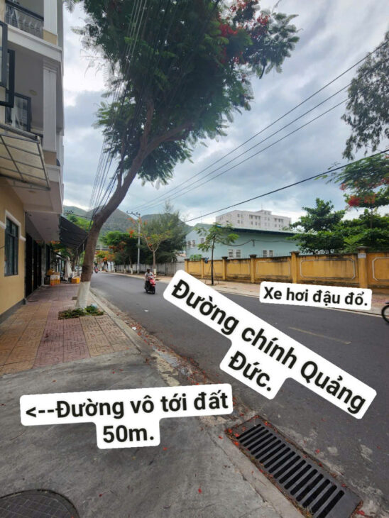 CẦN BÁN LÔ ĐẤT ĐẸP 3 MẶT TIỀN ĐƯỜNG QUẢNG ĐỨC, PHƯỜNG VĨNH HÒA, TP NHA TRANG