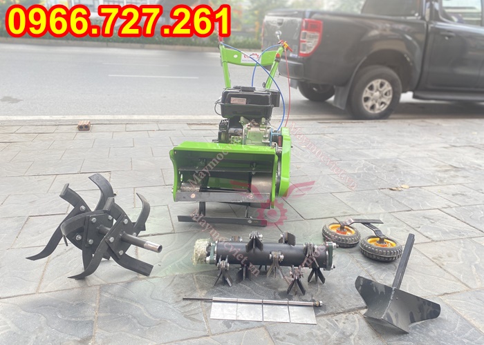 Máy xới đất , cắt cỏ trục băm chạy xăng đa năng