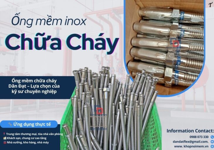 Ống chữa cháy, ống nối đầu phun sprinkler, dây nối mềm inox cho sprinkler, ống nối mềm cứu hỏa