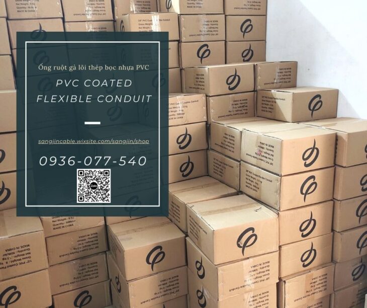 Ống ruột gà lõi thép bọc nhựa luồn dây điện phi 1/2″ – Ống ruột gà D20