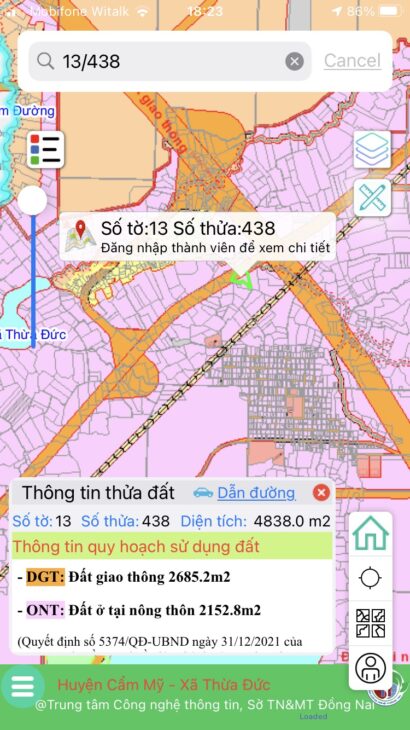 Chưa tới 1,5 triệu/m2 là sở hữu đất tiền đường 770B chuẩn bị bồi thường, Full hồng, mặt tiền dài