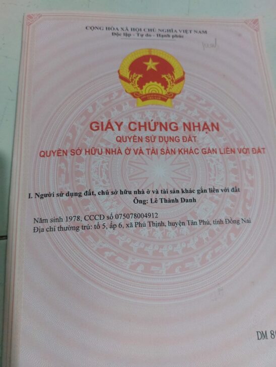 Nhà trung tâm huyện, thổ cư toàn bộ, 2 mặt tiền đường, sát bên là chợ Huyện, Bến xe,