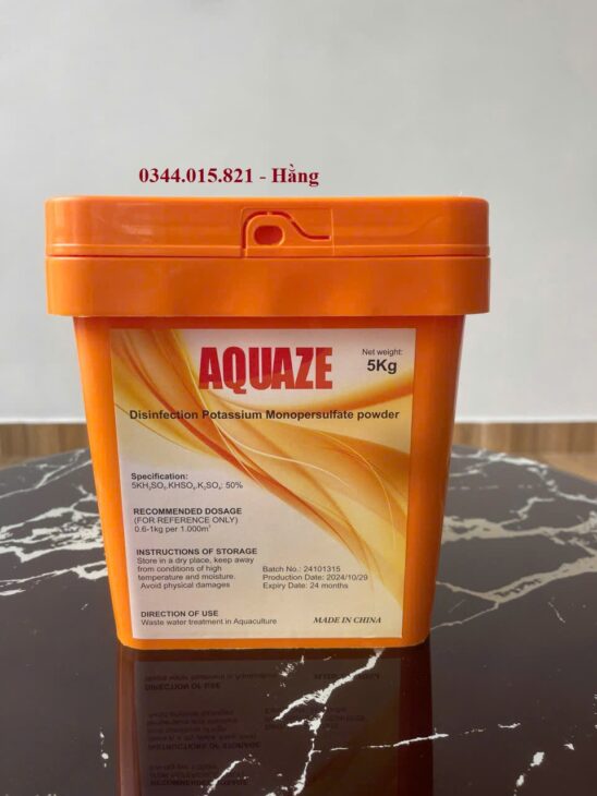 Aquaze diệt khuẩn an toàn, hợp chất Potasium Monopersulfate, sát trùng an toàn