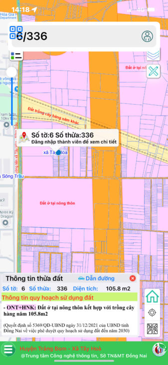 Đất ở Tây Hòa, cạnh KCN Bàu Xéo, giá 785 triệu 105m2, Đồng Nai