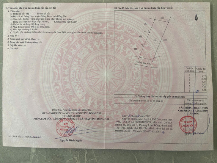 ???? BÁN LÔ ĐẤT ĐẸP – ĐÔNG HÒA, TRẢNG BOM – GIÁ CHỈ 790 TRIỆU