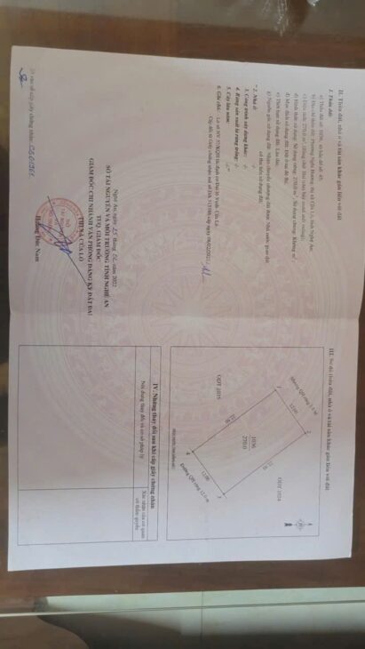 ĐẤT ĐẸP – GIÁ ĐẦU TƯ – CẦN BÁN GẤP LÔ ĐẤT Tái Định Cư Phường Nghi Hương, TX Cửa Lò, Nghệ An.