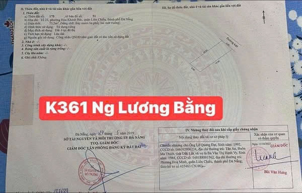 BÁN DÃY TRỌ KIỆT 361 NGUYỄN LƯƠNG BẰNG – HÒA KHÁNH – ĐANG CHO THUÊ FULL PHÒNG