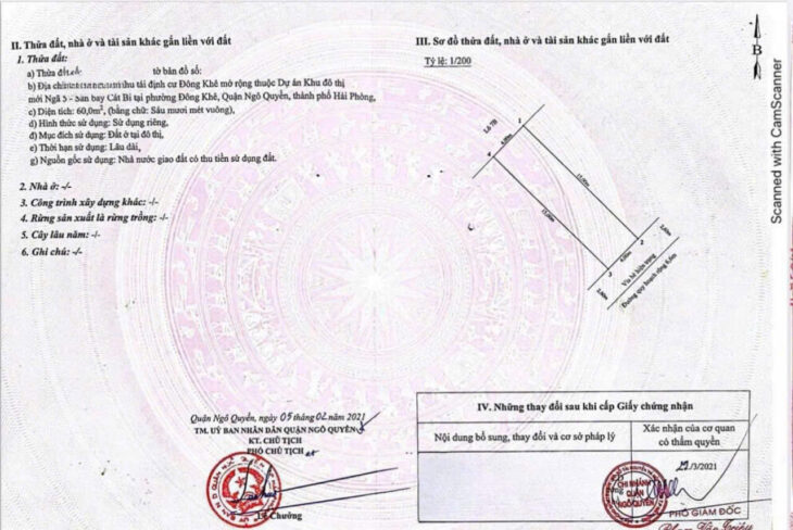Đất 60m phân lô Cái Hòm – lô 7 Lê Hồng Phong, Đông Nam, giá 7.2 tỉ
