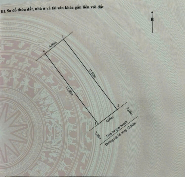 Đất 60m phân lô Cái Hòm – lô 7 Lê Hồng Phong, Đông Nam, giá 7.2 tỉ