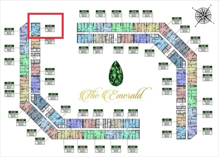 BÁN CĂN HỘ CAO CẤP 3PN TÒA E1 – CT8 THE EMERALD MỸ ĐÌNH – FULL NỘI THẤT ĐẸP – VIEW BỂ BƠI – GIÁ
