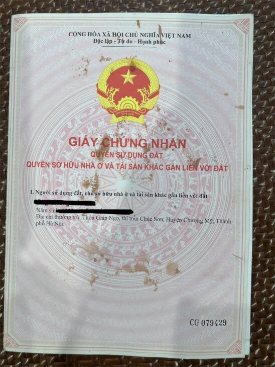 ĐẤT CHÍNH CHỦ- GIÁ ĐẦU TƯ cần bán nhanh lô đất tại huyện Chương Mỹ, tp Hà Nội