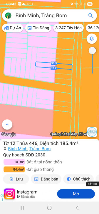 🌟 Lô đất mặt tiền đường nhựa Bình Minh, Quảng Tiến – chỉ 1.6 tỷ 🌟