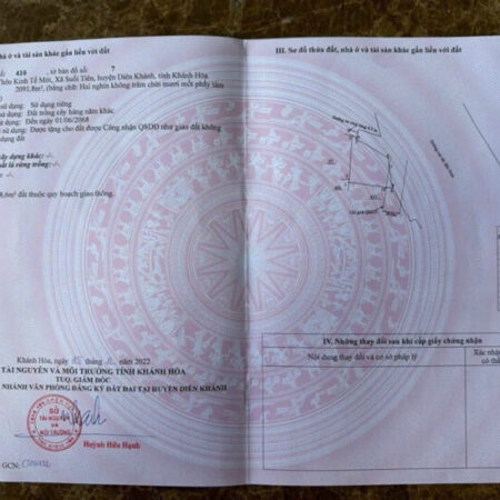 ĐẤT SIÊU ĐẸP – Cần Bán Lô Đất Tại Thôn Kinh Tế Mới, Suối Tiên, Diên Khánh, Khánh Hòa ĐẤT SIÊU ĐẸP – Cần Bán Lô Đất Tại Thôn Kinh Tế Mới, Suối Tiên, Diên Khánh, Khánh Hòa