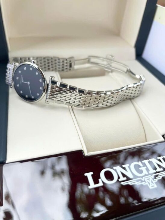 ĐH Nữ : Longines La Grande Classique L4.209.4.58.6 Siêu mỏng Cọc số 12 viên Kim Cương