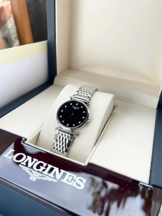 ĐH Nữ : Longines La Grande Classique L4.209.4.58.6 Siêu mỏng Cọc số 12 viên Kim Cương