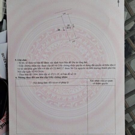 Bán nhà ngõ Yên Duyên, Hoàng Mai. 35m2 x 4 tầng, 4PN, SH, 7 tỷ. LH: 0989993208