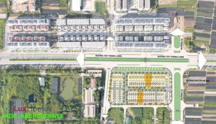 Bán nhà liền kề dự án Jade Lake đường Tây Thăng Long, Bắc Từ Liêm, Hà Nội