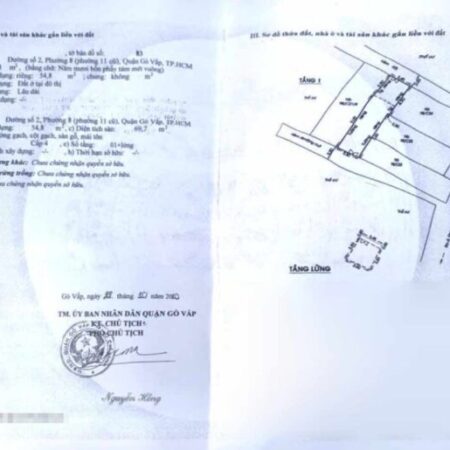 BÁN NHÀ Cây trâm NGAY CÔNG VIÊN LÀNG HOA, P8, GÒ VẤP. Nhà kiên cố ở ngay, 45m2 trệt 3 lầu, 4,39 tỷ