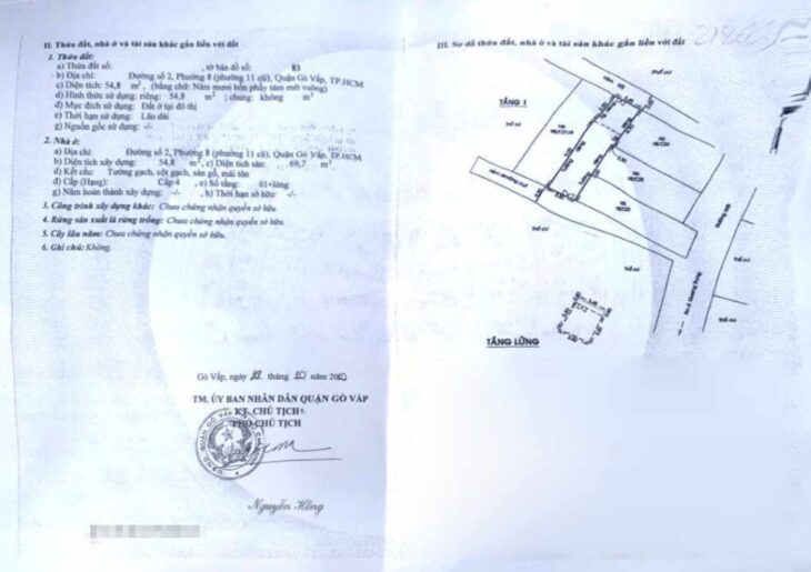 BÁN NHÀ Cây trâm NGAY CÔNG VIÊN LÀNG HOA, P8, GÒ VẤP. Nhà kiên cố ở ngay, 45m2 trệt 3 lầu, 4,39 tỷ