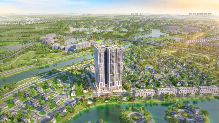 Duy nhất 1 căn 3PN 96m2 tầng trung đẹp, view thoáng trong Ecopark giá tốt.