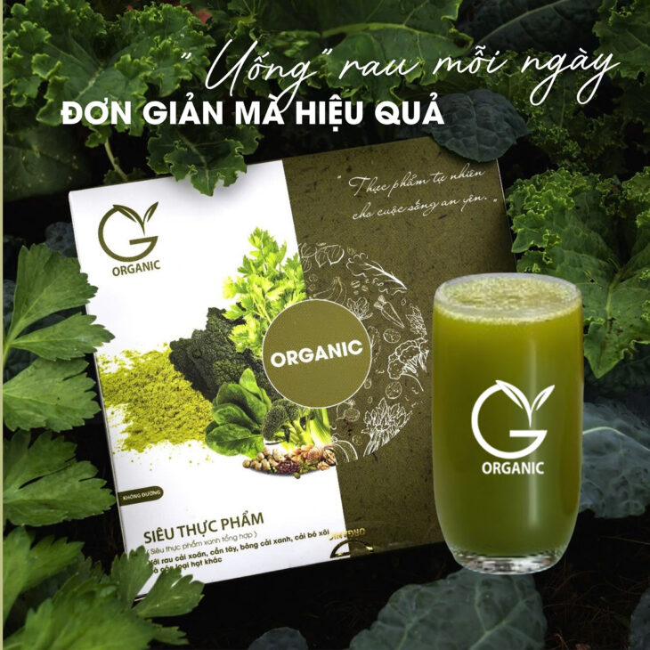 Bột rau củ G.Organic hỗ trợ cung cấp chất xơ