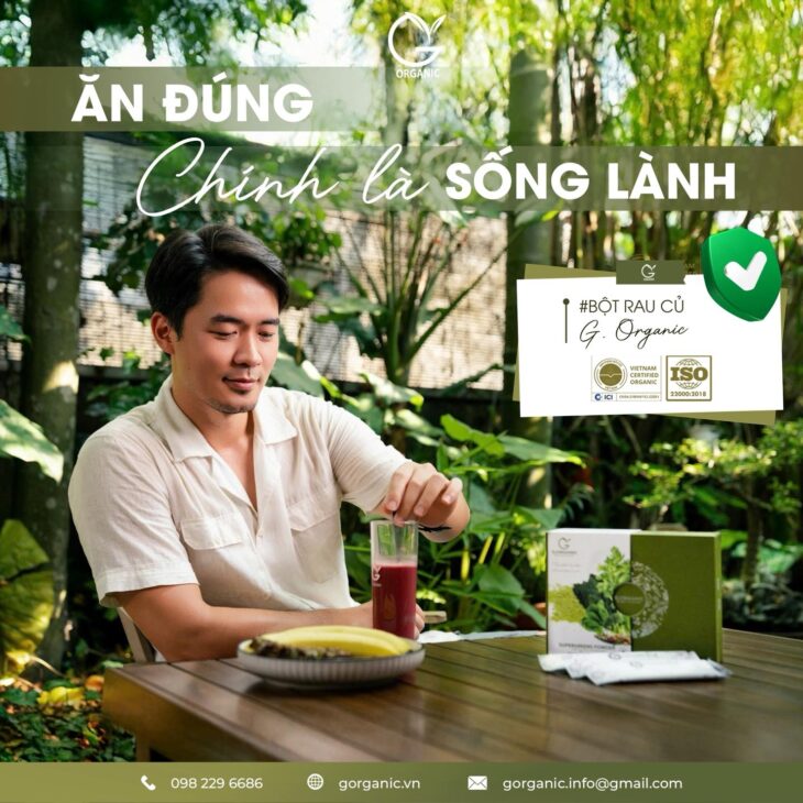 Bột rau củ G.Organic hỗ trợ cung cấp chất xơ