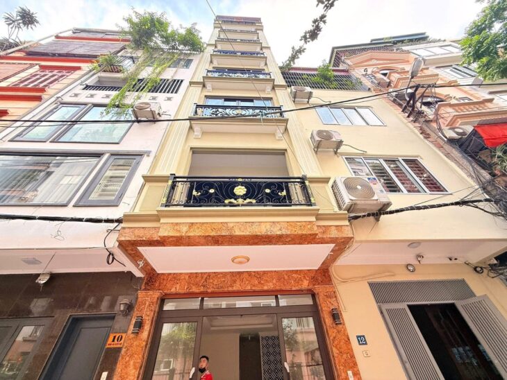 Bán nhà Ôtô tránh,Dân Trí Cao-Khu 7.2ha Vĩnh Phúc 48m/8T Thang máy,MT 4.2m 24.3 Tỷ