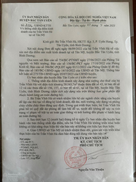 Bán đất tại đường Vành Đai 4, Xã Tân Mỹ, Bắc Tân Uyên, Bình D Tân Uyên, Bình Dương, 26 tỷ, 21000 m2