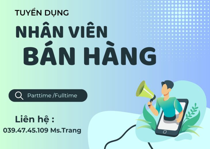 Cần người phụ bán thức uống đóng hộp tại quầy : Không yêu cầu kinh nghiệm