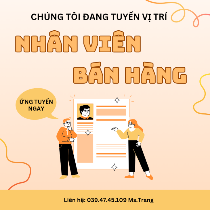 Store Bình Thạnh cần người phụ bán hàng, trực quầy hàng: Không yêu cầu kinh nghiệm