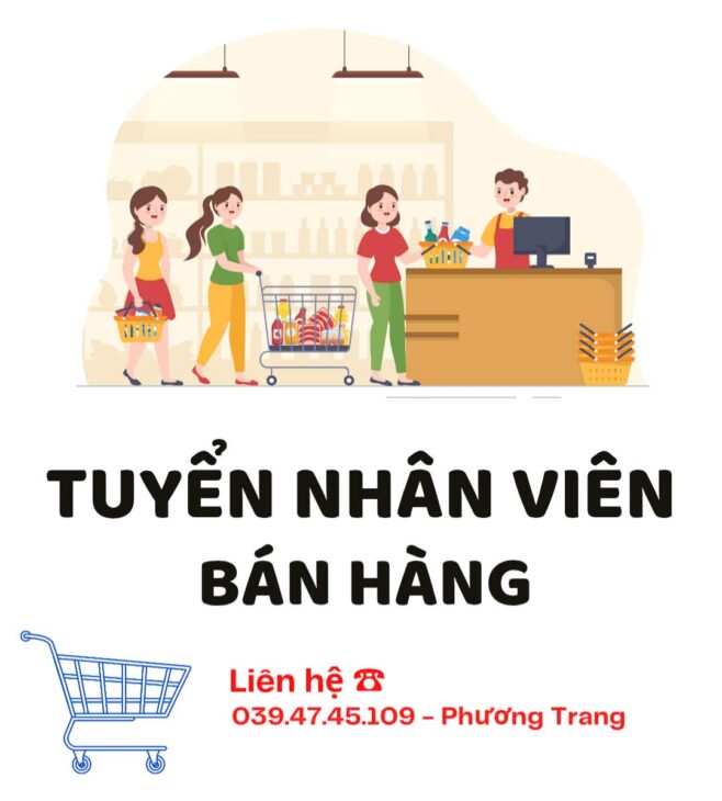 Tuyển Nhân Viên Bán Hàng Tại Cửa Hàng Part-Time
