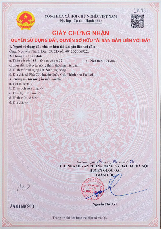 Cần bán đất nền Láng Hòa Lạc 100m2 giá 2.65 tỷ – sát trường FPT, dân cư đông đúc Nguyễn Hùng BĐS –