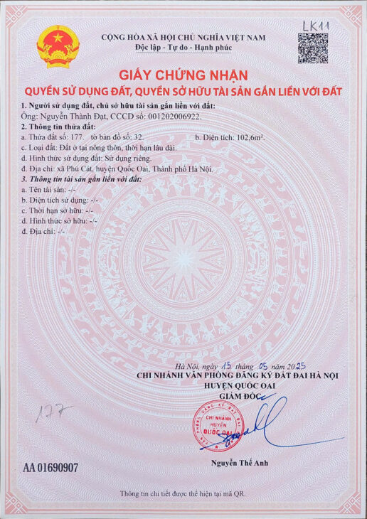 Đất nền Láng Hòa Lạc giá 2.7 tỷ diện tích 100m2 gần bệnh viện Vinmec – Nguyễn Hùng BĐS – 0989333012