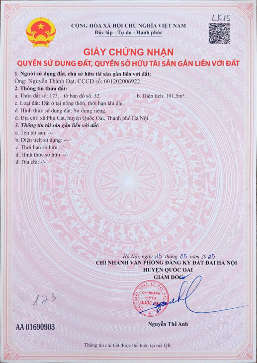 Bán đất nền Láng Hòa Lạc 100m2 giá 2.95 tỷ – sát Đại học FPT, tiện ích đồng bộ Nguyễn Hùng BĐS –