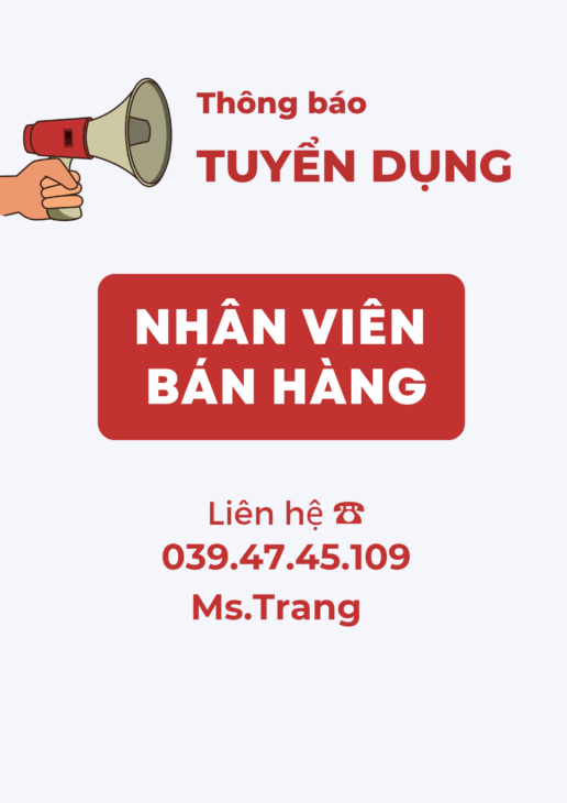 Store Tân Phú cần tuyển nhân viên bán hàng : Xoay xoay / fulltime
