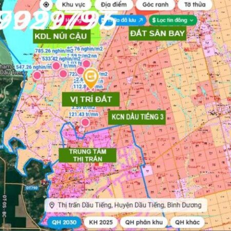 DUY NHẤT CÒN 1 NỀN ĐẤT THỔ CƯ THỊ TRẤN DẦU TIẾNG, ĐẦU TƯ CHỈ VỚI 200 TRIỆU