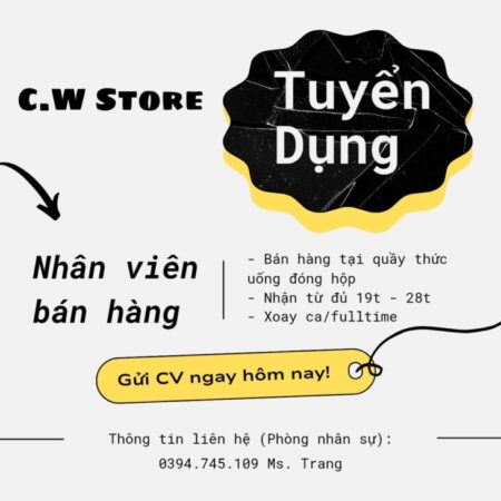 HCM tuyển nhân viên bán hàng: Không yêu cầu kinh nghiệm HCM tuyển nhân viên bán hàng: Không yêu cầu kinh nghiệm