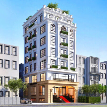 BÁN TÒA APARTMENT MẶT PHỐ DỊCH VỌNG HẬU – 330M² x 10 TẦNG – MT 10M – DÒNG TIỀN 300TR/TH