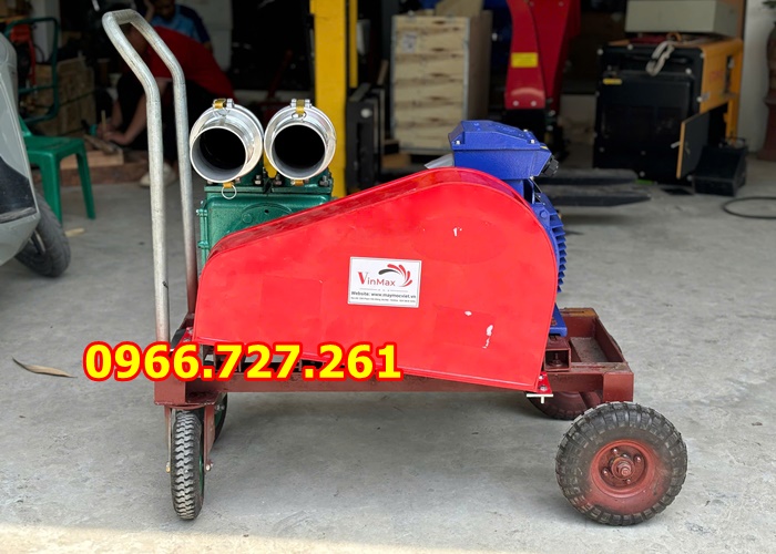 Máy bơm hút bùn chất thải lẫn rác 2 đầu họng 100mm chống tắc 15KW