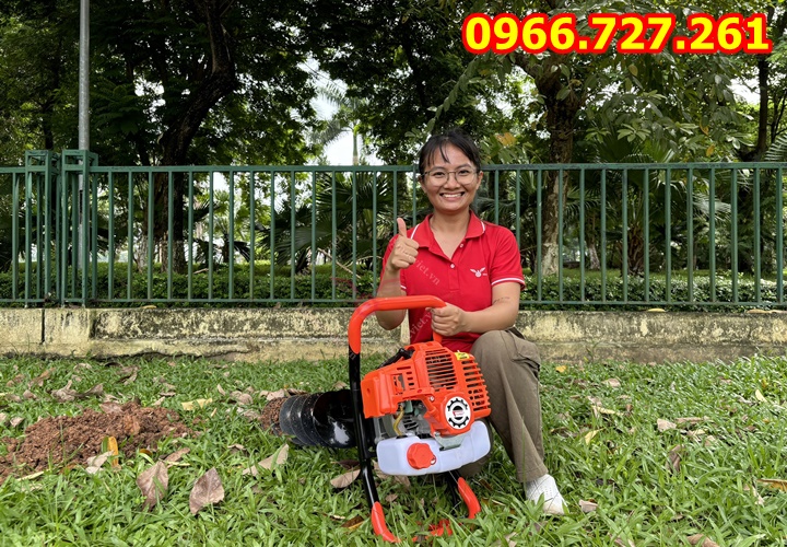 Máy khoan đất Turbo TBD520 tặng mũi 150mm