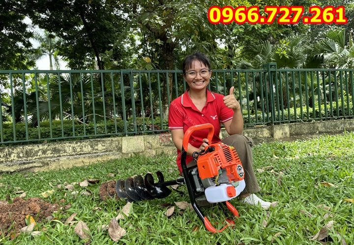 Máy khoan đất Turbo TBD520 tặng mũi 150mm