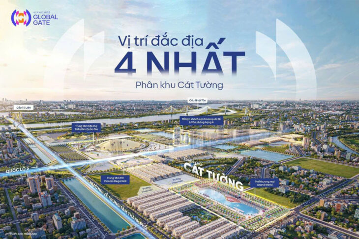 VINHOMES GLOBAL GATE Cổ Loa Đông Anh. Cơ Hội X2 Tài Sản Khi Cầu Tứ Liên Thông.Khu Đô Thị VIP